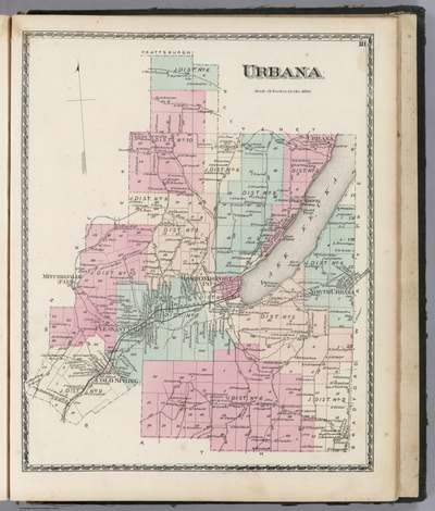 1873 Map of: Urbana - Steuben Co. NY