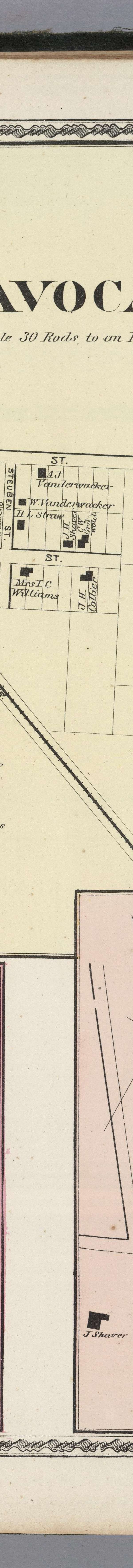 1873 Map of: Avoca, Konona, Sonora - Steuben Co. NY