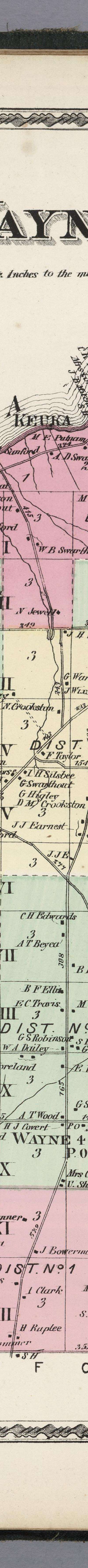 1873 Map of: Wayne - Steuben Co. NY