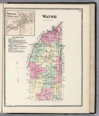 1873 Map of: Wayne - Steuben Co. NY